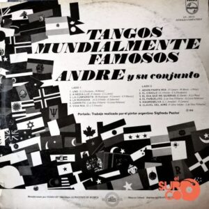 Disco de Vinilo André Y Su Conjunto - Tangos Mundialmente Famosos Vinyl Record