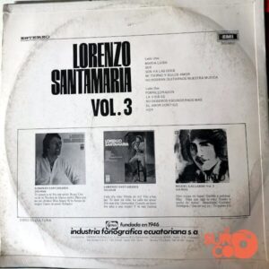 Disco de Vinilo Lorenzo Santamaria - Lorenzo Santamaria Vol.3 Vinyl Record
