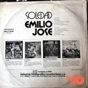 Disco de Vinilo Emilio José - Soledad Vinyl Record