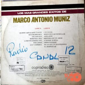 Disco de Vinilo Marco Antonio Muñiz - Los Más Grandes Éxitos De Marco Antonio Muñiz Vinyl Record