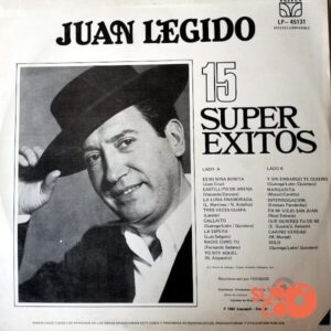 Disco de Vinilo Juan Legido - 15 Súper Éxitos Juan Legido Vinyl Record