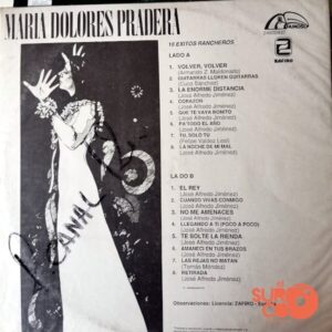 Disco de Vinilo María Dolores Pradera - 16 Éxitos Rancheros Con María Dolores Pradera Vinyl Record