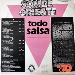 Disco de Vinilo Son De Oriente - Todo Salsa Vinyl Record