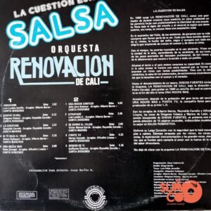 Disco de Vinilo Orquesta Renovación De Cali - La Cuestión Es… Salsa Vinyl Record