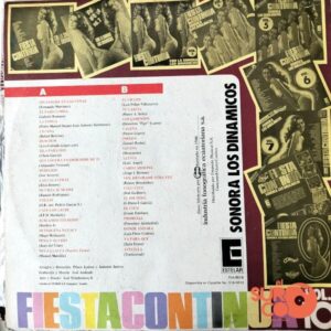 Disco de Vinilo Sonora Los Dinámicos - Fiesta Continua Vinyl Record