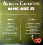 Disco de Vinilo Antonio Cartagena - Dime Que Si Vinyl Record