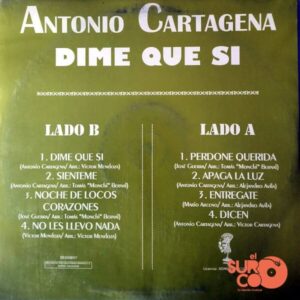 Disco de Vinilo Antonio Cartagena - Dime Que Si Vinyl Record