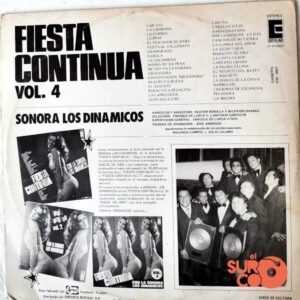 Disco de Vinilo La Sonora Los Dinámicos - Fiesta Continua Vol.4 Vinyl Record