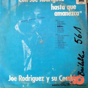 Disco de Vinilo Joe Rodríguez - Con Joe Rodríguez Hasta Que Amanezca Vinyl Record