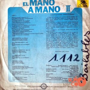 Disco de Vinilo Rodolfo Aicardi - El Mano A Mano Vol. II Vinyl Record