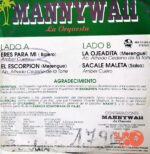 Disco de Vinilo Mannywaii - La Orquesta Vinyl Record