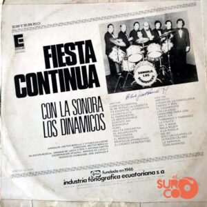 Disco de Vinilo Sonora Los Dinámicos - Fiesta Continua Vinyl Record