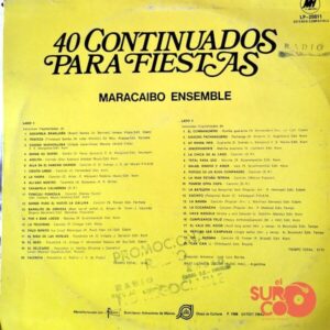 Disco de Vinilo Maracaibo Ensemble - 40 Continuados Para Fiestas Vinyl Record