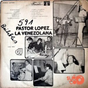 Disco de Vinilo Pastor López - La Venezolana Vinyl Record