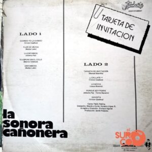 Disco de Vinilo Sonora Cañonera - Tarjeta De Invitación Vinyl Record