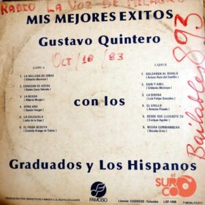 Disco de Vinilo Gustavo Quintero - Mis Mejores Éxitos Vinyl Record