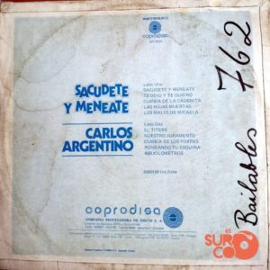 Disco de Vinilo Carlos Argentino - Sacúdete Y Menéate Vinyl Record