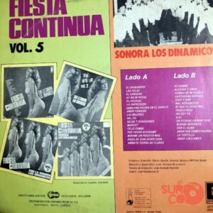 Disco de Vinilo Sonora Los Dinámicos - Fiesta Continua Vol. 5 Vinyl Record