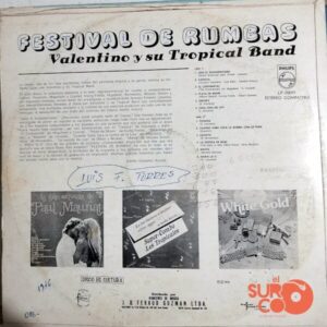 Disco de Vinilo Valentino Y Su Tropical Band - Festival De Cumbias Vinyl Record