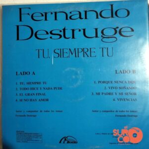 Disco de Vinilo Fernando Destruge - Tu Siempre Tu Vinyl Record