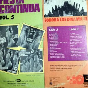 Disco de Vinilo Sonora Los Dinámicos - Fiesta Continua Vol. 5 Vinyl Record