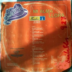 Disco de Vinilo La Gran Sociedad - Mi Alma Llora Vinyl Record