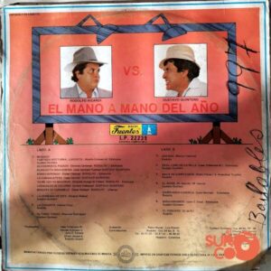Disco de Vinilo Rodolfo Aicardi Vs. Gustavo Quintero - El Mano A Mano Del Año Vinyl Record