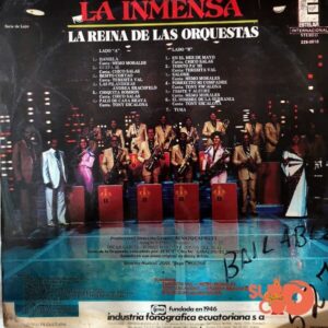 Disco de Vinilo La Inmensa - La Reina De Las Orquestas Vinyl Record