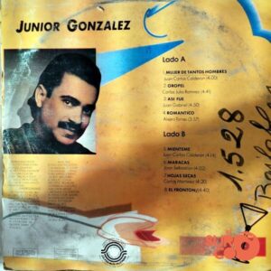 Disco de Vinilo Junior González - Más Romántico Que Nadie Vinyl Record
