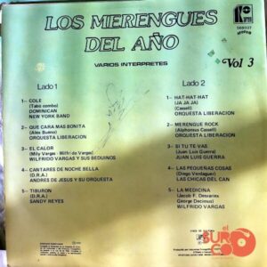 Disco de Vinilo Varios - Los Merengues Del Año Vol.3 Vinyl Record
