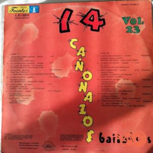 Disco de Vinilo Varios - 14 Cañonazos Bailables Vol. 23 Vinyl Record