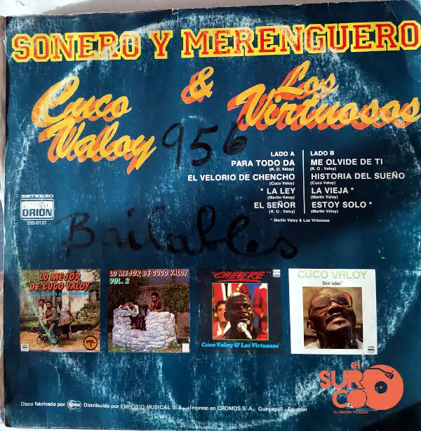 Disco de Vinilo Cuco Valoy Y Los Virtuosos - Rumbero Y Merenguero Vinyl Record