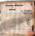 Disco de Vinilo Pancho Jiménez - En Fiesta Criolla Vinyl Record