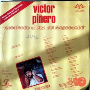 Disco de Vinilo Victor Piñero - Recordando Al Rey Del Merecumbe Vinyl Record