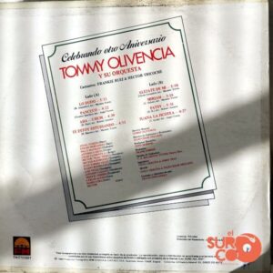 Disco de Vinilo Tommy Olivencia - Celebrando Otro Aniversario Vinyl Record