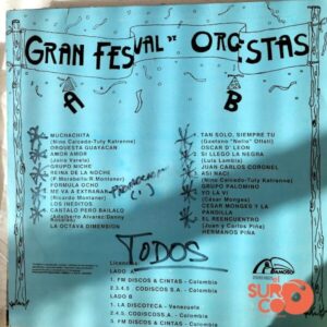 Disco de Vinilo Varias - Gran Festival De Orquestas Vinyl Record