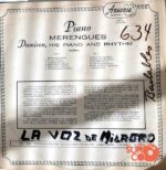 Disco de Vinilo Damiron - Piano Merengue Vinyl Record