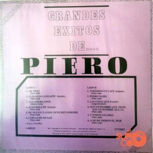 Disco de Vinilo Piero - Grandes Éxitos (Promocional) Vinyl Record