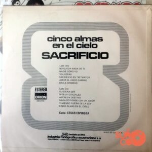Disco de Vinilo Sacrificio - Cinco Almas En El Cielo Vinyl Record