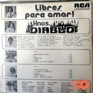 Disco de Vinilo Hermanos Diablo - Libres Para Amar Vinyl Record