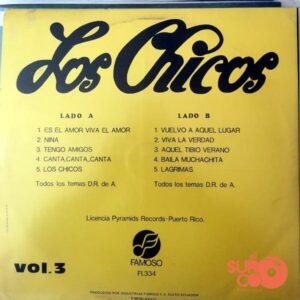 Disco de Vinilo Los Chicos - Los Chicos Vol 3 Vinyl Record