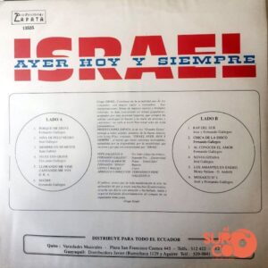 Disco de Vinilo Grupo Israel - Ayer, Hoy Y Siempre Vinyl Record