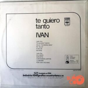 Disco de Vinilo Iván - Te Quiero Tanto Vinyl Record