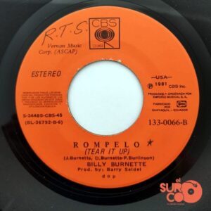 Disco de Vinilo Billy Burnette - Honey Hush / Rompelo Vinyl Record