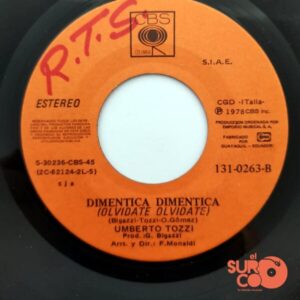 Disco de Vinilo Umberto Tozzi - Ti Amo / Dimentica Dimentica Vinyl Record