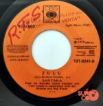 Disco de Vinilo Santana - She's Not There / Zulu Vinyl Record