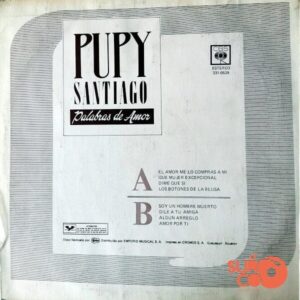 Disco de Vinilo Pupy Santiago - Palabras De Amor Vinyl Record
