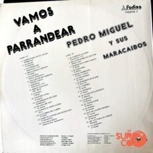 Disco de Vinilo Pedro Miguel Y Sus Maracaibos - Vamos A Parrandear Vinyl Record