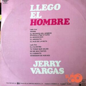 Disco de Vinilo Jerry Vargas - Llegó El Hombre Vinyl Record