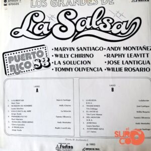 Disco de Vinilo Varios - Los Grandes De La Salsa  Puerto Rico 83 Vinyl Record